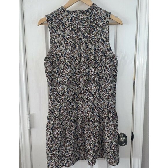 Ro & De Floral Paisley Sleeveless Drop Waist Summer Spring Dress Size Medium - Picture 5 of 7